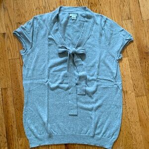 J. Crew Short Sleeve 100% cotton sweater, size M.